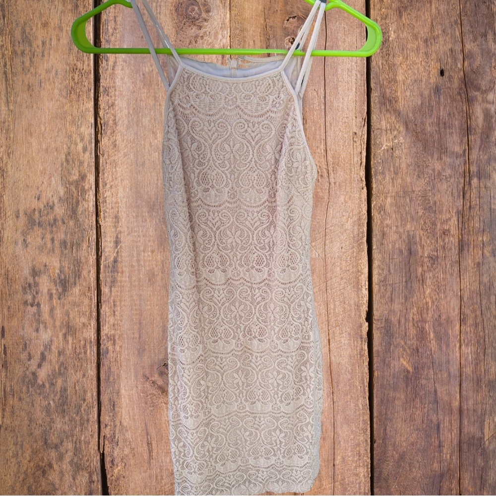 Guess bodycon lace mini dress